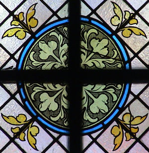 Rosette im Kirchenfenster